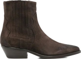 Julie Dee leather boots - women - Leather/Suede/Leather - 38 - Brown