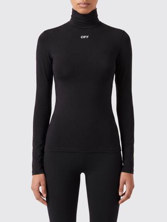 Off-white Top a dolcevita in tessuto tecnico stretch con logo a contrasto