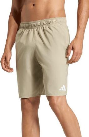 adidas Essentials Swim Trunks in Wonder Cargo/White at Nordstrom Rack, Size Xx-Large