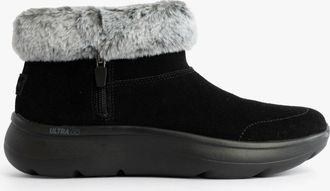 Skechers 144848/bkgy On-the-go Encore - Snow-cappe Womens Boots Black/gray Suede - Size UK 6.5