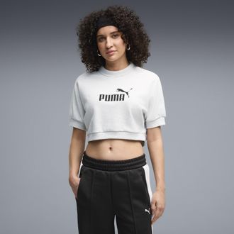 Puma Felpa con logo Essentials Elevated No. 1 dal taglio morbido da donna, Abbigliamento, Bianco, XL