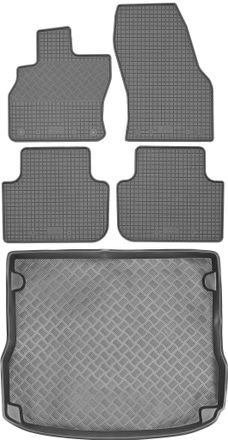 OEM Juego De Alfombrillas De Goma Para Coche Y Maletero Para Audi Q5 I 8r Suv (2008-2017)