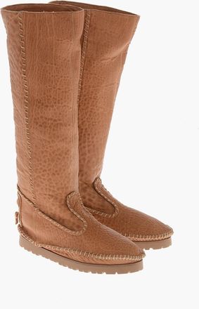 Dsquared2 Stivali CAMPING In Pelle Effetto Vintage Dsquared2