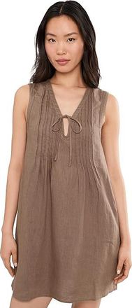 Splendid Stella Linen Mini Dress Womens Dress Wicker : LG (Womens 10-12)
