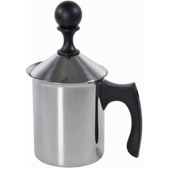 Trade Shop Trade Shop - Cappucciniera Con Doppio Filtro 3 Tazze Da 40 Cl In Acciaio Utensile Colazione