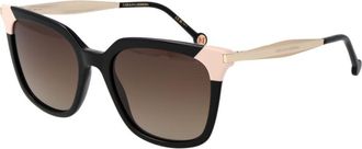 Carolina Herrera Womens Ch Sunglasses - Black Metal - One Size