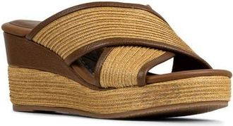 Donald J Pliner Gorgina Platform Wedge Sandal in Saddle at Nordstrom, Size 8.5