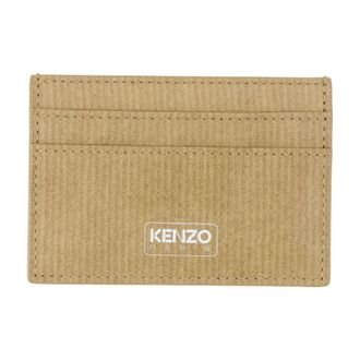 Kenzo Leather Card Case - Beige