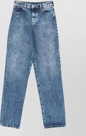 Emporio Armani acid-wash straight-leg denim jeans