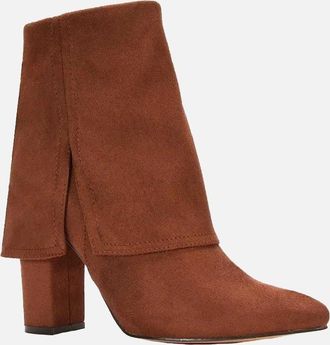 XY London Womens XY London Womens/Ladies Ayla Folded Collar Ankle Boots - Brown - Size: 8
