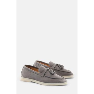 Scarosso Leandra Loafers in Grey - Suede at Nordstrom, Size 39.5