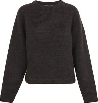 Cortana Lina Knit Jumper - Dames - Ronde hals truien - Bruin - 2XS - Wol - Truien & Vesten
