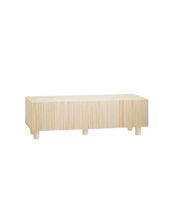 Deco Wood Mueble tv de madera de abeto y pino en tono natural 152x42cm