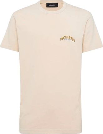 Dsquared2 Hombre, Camisetas, Beige, Talla: 2XL