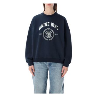 Anine Bing Sweatshirts, female, Blue, Size: XS Miles Sweatshirt