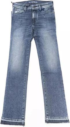 Jacob Cohen Jeans, Dames, Blauw, W27, Katoen, Blauwe Katoenen Slim Fit Jeans