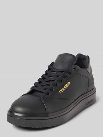 Steve Madden Ledersneaker mit Label-Print Modell FYNNER in Black, Größe 40