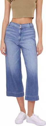 Bella Dahl Saige Wide Leg Crop Jeans In Salt Creek Wash