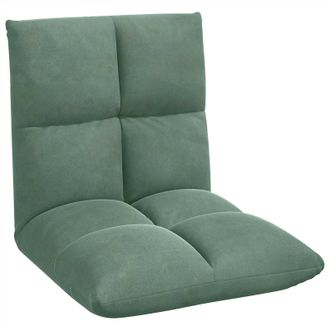 vidaXL Sill&oacute;n Ajustable Verde Mar Terciopelo Vidaxl