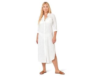 L*Space Presley Cover-Up Dress Womens Swimwear Cream : MD (36B-C), Viscose