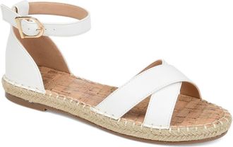 Journee Collection JOURNEE Lyddia Espadrille Sandal in White at Nordstrom Rack, Size 7.5