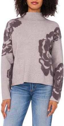1.State Flower Mock Neck Sweater in Light Heather Grey at Nordstrom Rack, Size Xx-Small