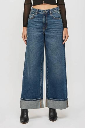 Hidden Jeans Womenshowstopper Super Wide Leg Jeans In Dark Wash