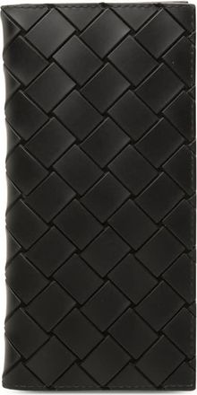 Bottega Veneta Pre-owned Bottega Veneta Calfskin Intrecciato Bifold Long Wallet Ladies 58J85FCXLBL40A3R