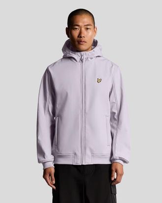 Lyle & Scott Fleece Back Softshell Jacket in Ash Lilac at Nordstrom, Size Xx-Large