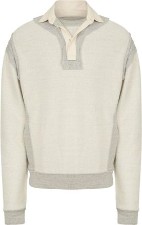 Maison Margiela Polo con effetto texture - Toni neutri