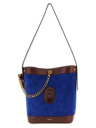 Versace Womens Pivot Small Bucket Bag
