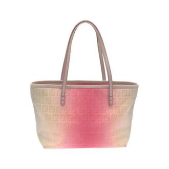 Fendi Pre-owned Tote Bags, female, Multicolor, Size: ONE SIZE Pre-owned Canvas Handbag 8Bh099And