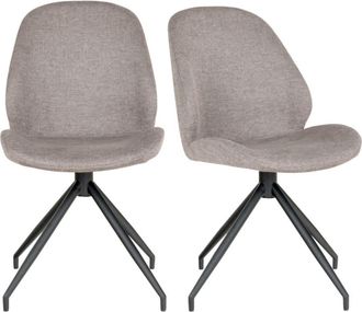 Moloo giratoria 360&deg; en tela gris (x2)