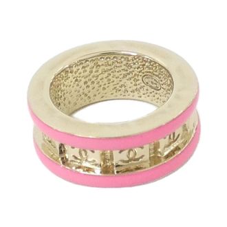 Chanel Gold Pink Band Ring (Pre-Owned)