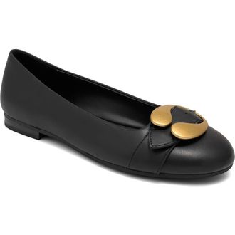 Aerosoles Paradise Buckle Flat in Black at Nordstrom, Size 9.5