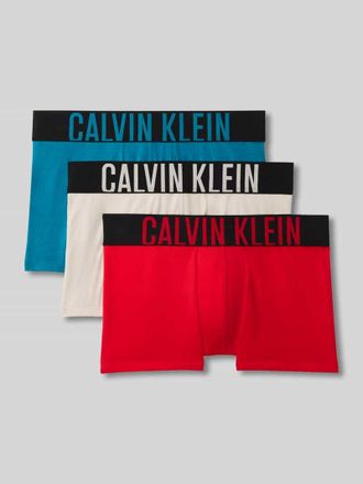 Calvin Klein Underwear Trunks aus Baumwoll-Mix mit Label-Schriftzug in Sand, Gr&ouml;&szlig;e XXL