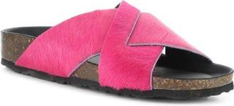 Bos. & Co. Suna Genuine Calf Hair Sandal in Fuxia at Nordstrom, Size 10-10.5Us