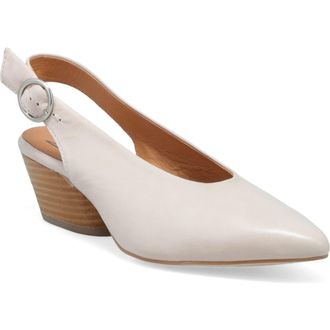Miz Mooz Haven Slingback Pointed Toe Pump in Cream at Nordstrom, Size 10.5-11Us