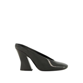 Givenchy Schoenen, Dames, Zwart, 38 EU, Leer, Sculpted Muiltjes met Hak