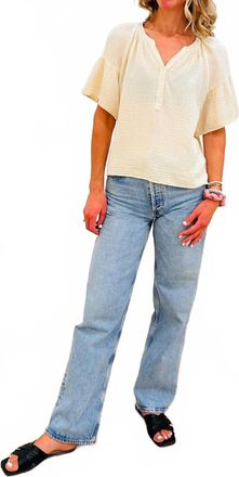 Xirena Nia Flutter Sleeve Top In Oysterette