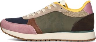 Woden Schoenen, Dames, Veelkleurig, 40 EU, Kleurrijke lage sneakers voor dames