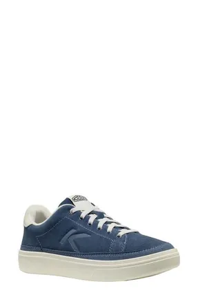 Keen KM1 Leather Court Sneaker in Vintage Indigo/birch at Nordstrom, Size 10