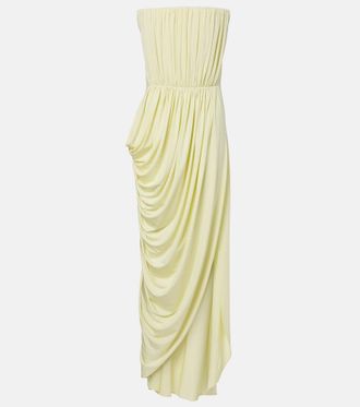 Stella McCartney Cr&ecirc;pe jersey bustier dress