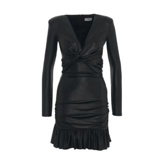 Elisabetta Franchi Korte Jurk - Dames - Korte kleedjes - Zwart - XS - Kleedjes