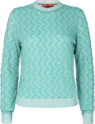 M Missoni Chevron-Pattern Sweater