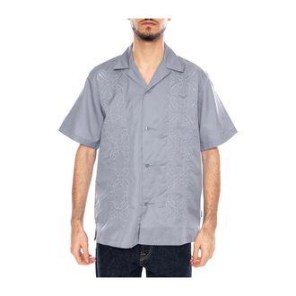 Carhartt Work in Progress S/S Signet Shirt - Heren - Korte mouwen Overhemden - Blauw - M - Katoen - Overhemden