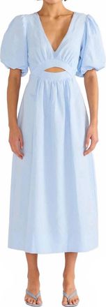 Minkpink Pandora Midi Dress In Sky Blue