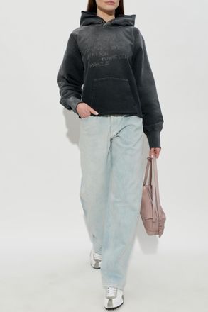 Maison Margiela Sweatshirt With Embroidery, Womens, Grey