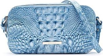 Brahmin Danica Cross Body Womens Handbags Aura Blue, Leather