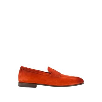 Santoni Loafers, male, Red, 6 UK, Red Suede Loafers